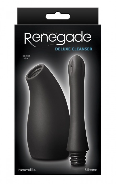 Черный анальный душ Renegade Deluxe Cleanser - NS Novelties - купить с доставкой в Тюмени