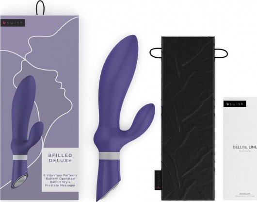 Фиолетовый вибромассажер простаты Bfilled Deluxe - 21 см. - B Swish - в Тюмени купить с доставкой