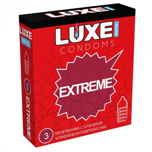 Текстурированные презервативы LUXE Royal Extreme - 3 шт. - Luxe - купить с доставкой в Тюмени