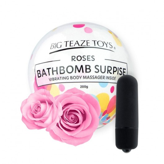 Бомбочка для ванны Bath Bomb Surprise Rose + вибропуля -  - Магазин феромонов в Тюмени