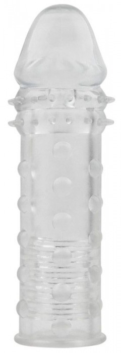 Прозрачная реалистичная насадка на пенис Extra Texture Sleeve - 16,2 см. - Chisa - в Тюмени купить с доставкой