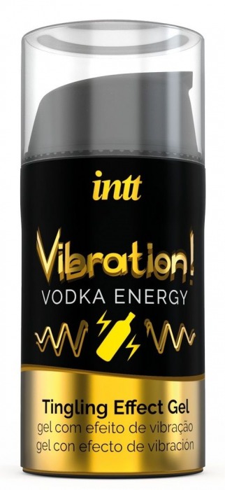 Жидкий интимный гель с эффектом вибрации Vibration! Vodka Energy - 15 мл. - INTT - купить с доставкой в Тюмени