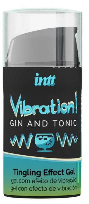 Жидкий интимный гель с эффектом вибрации Vibration! Gin   Tonic - 15 мл. - INTT - купить с доставкой в Тюмени