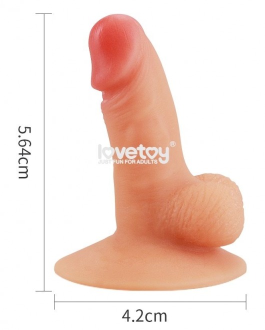 Телесный пенис-сувенир Universal Pecker Stand Holder - Lovetoy - купить с доставкой в Тюмени