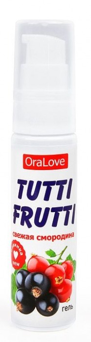 Гель-смазка Tutti-frutti со вкусом смородины - 30 гр. - Биоритм - купить с доставкой в Тюмени