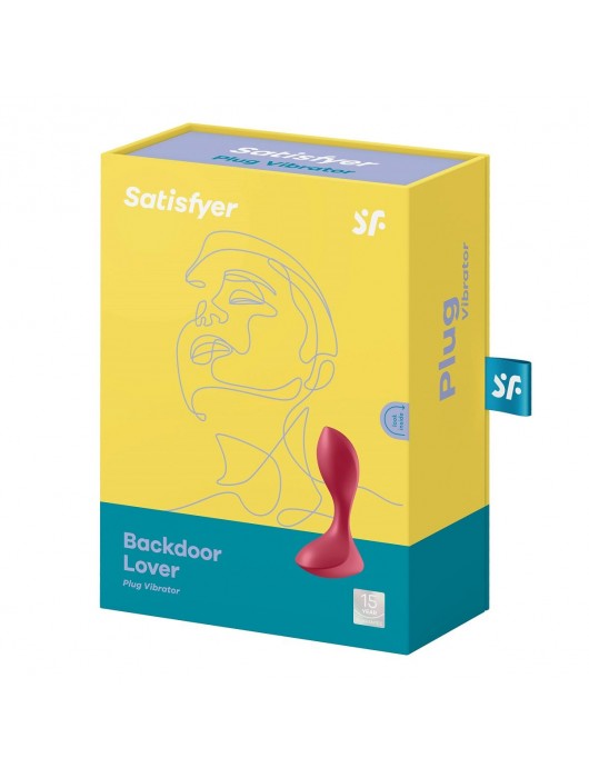 Красный вибромассажёр простаты Satisfyer Backdoor Lover - 14 см. - Satisfyer - в Тюмени купить с доставкой