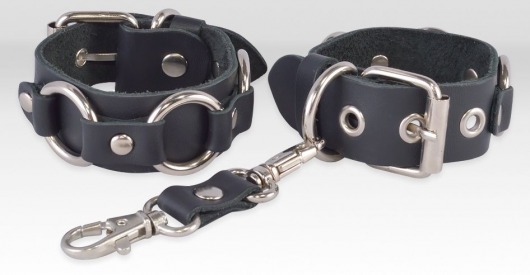 Черные кожаные наручники  Властелин колец - Sitabella - купить с доставкой в Тюмени