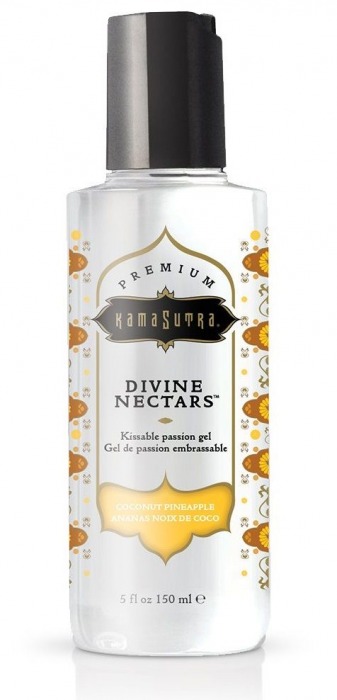 Гель-лубрикант на водной основе Divine Nectars Vanilla с ароматом ванили - 150 мл. - Kama Sutra - купить с доставкой в Тюмени
