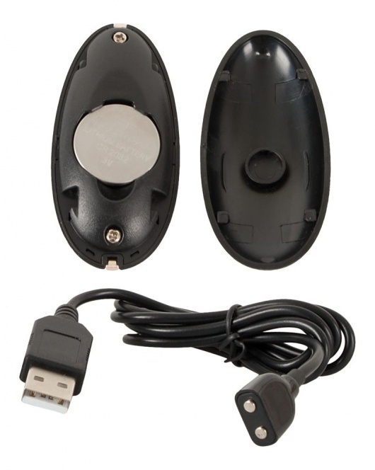 Черная анальная вибропробка с пульсацией в нижней части Thumping Anus Butt Plug - 15 см. - Orion