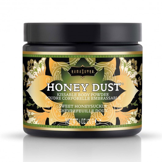 Пудра для тела Honey Dust Body Powder с ароматом жимолости - 170 гр. - Kama Sutra - купить с доставкой в Тюмени