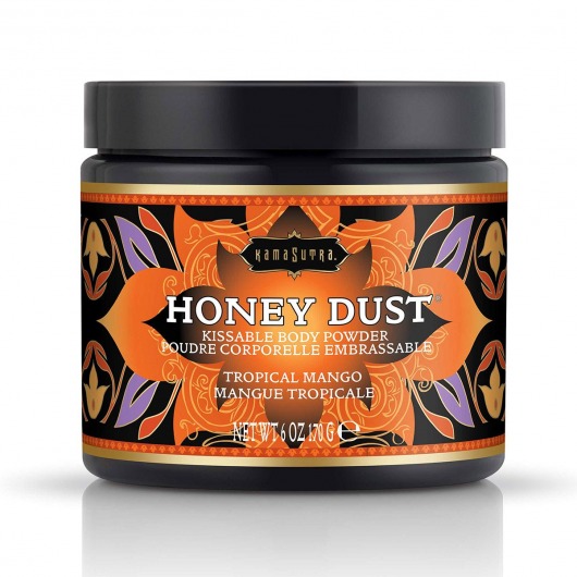 Пудра для тела Honey Dust Body Powder с ароматом манго - 170 гр. - Kama Sutra - купить с доставкой в Тюмени