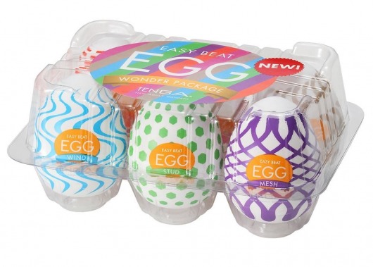 Набор из 6 мастурбаторов Tenga EGG IV с различным рельефом - Tenga - в Тюмени купить с доставкой