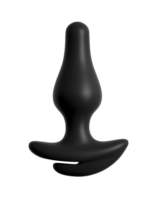 Черные трусики Remote Bowtie Bikini XL-XXL с вибрацией и анальным стимулятором - Pipedream