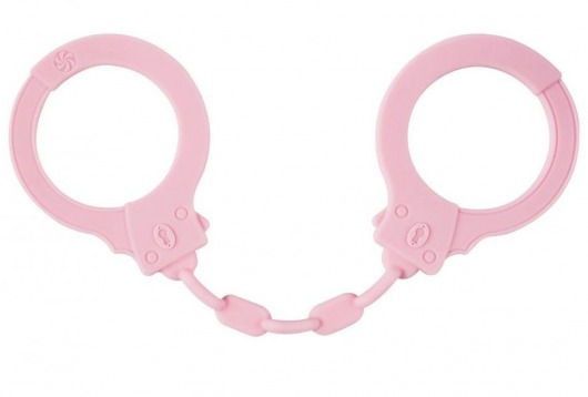 Розовые силиконовые наручники Suppression - Lola Games - купить с доставкой в Тюмени