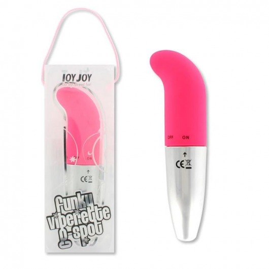 Розовый стимулятор точки G Funky Viberette - 13 см. - Toy Joy