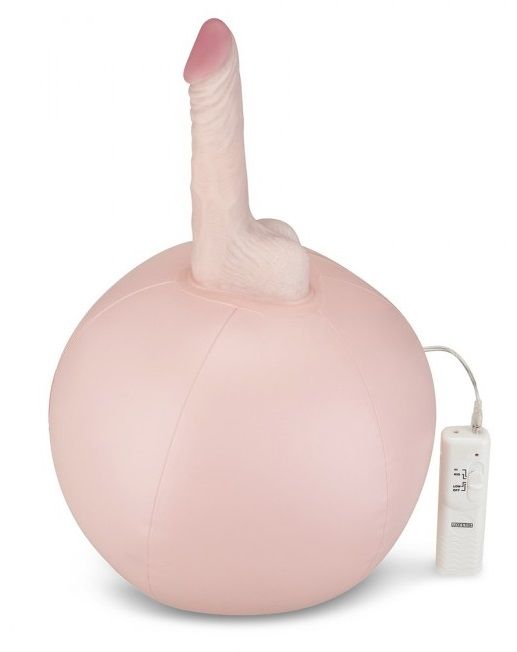 Надувной секс-мяч с реалистичным вибратором - Lux Fetish - купить с доставкой в Тюмени