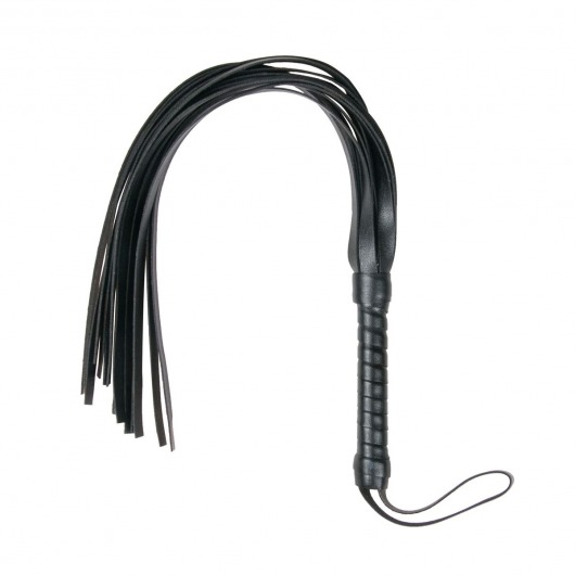 Черный флоггер Flogger Whip - 46 см. - Easy toys - купить с доставкой в Тюмени