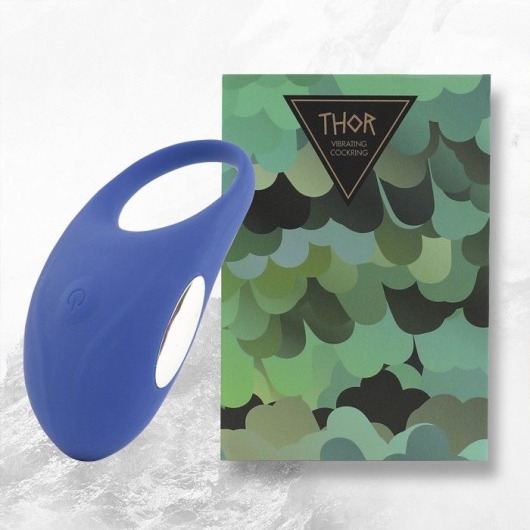 Синее кольцо с вибрацией Thor Cockring - FeelzToys - в Тюмени купить с доставкой