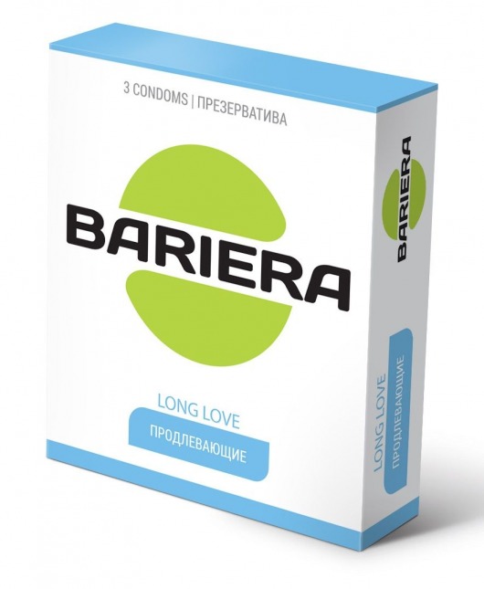 Продлевающие презервативы Bariera Long Love - 3 шт. - Bariera - купить с доставкой в Тюмени