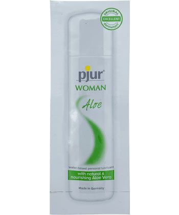 Лубрикант на водной основе pjur WOMAN Aloe - 2 мл. - Pjur - купить с доставкой в Тюмени