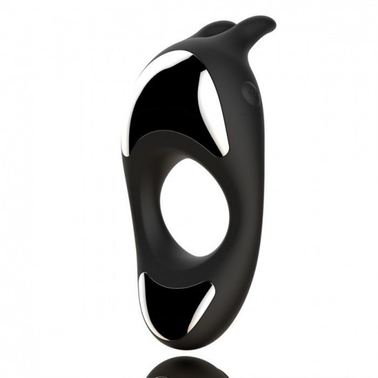 Черное эрекционное кольцо с двумя моторами Zeus Dual Vibe Cock Ring - FeelzToys - в Тюмени купить с доставкой
