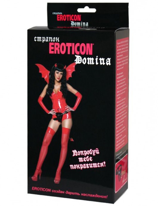 Телесный женский страпон Domina - 14 см. - Eroticon - купить с доставкой в Тюмени