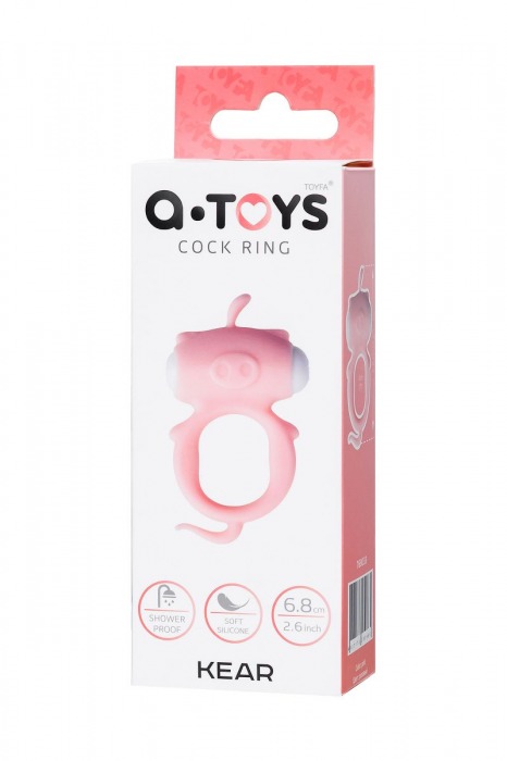 Розовое виброкольцо на пенис Kear - A-toys - в Тюмени купить с доставкой