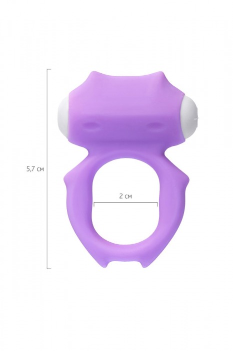 Фиолетовое виброкольцо на пенис Zort - A-toys - в Тюмени купить с доставкой