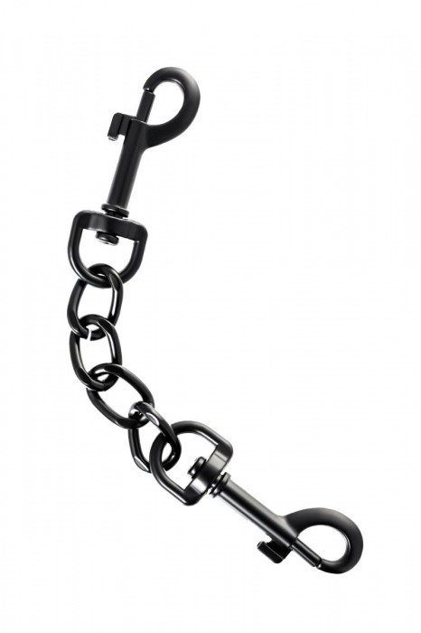 Узкие черные наручники на сцепке - ToyFa - купить с доставкой в Тюмени