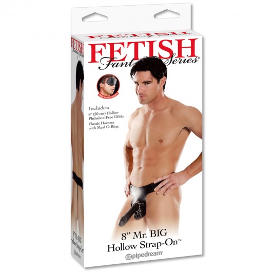 Полый страпон Mr. Big Hollow 8  Strap-on - 20,3 см. - Pipedream - купить с доставкой в Тюмени