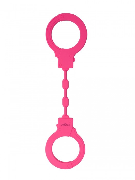 Розовые силиконовые наручники - Le Frivole - купить с доставкой в Тюмени