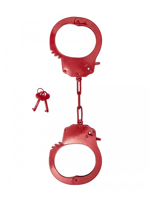 Красные стальные наручники - Le Frivole - купить с доставкой в Тюмени