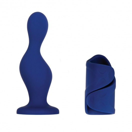 Мужской набор в синем цвете In s   Out s: вибромастурбатор и анальный плаг - Gender X - в Тюмени купить с доставкой