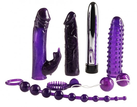 Набор фиолетовых стимуляторов Imperial Rabbit Kit - Toy Joy - купить с доставкой в Тюмени