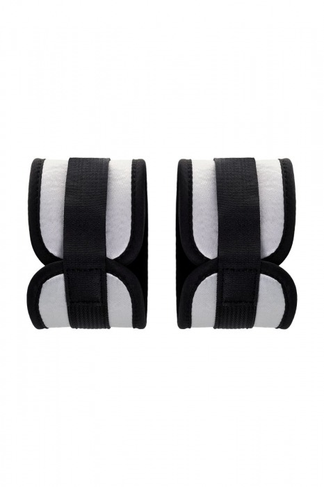 Серебристо-черные наручники Anonymo - ToyFa - купить с доставкой в Тюмени