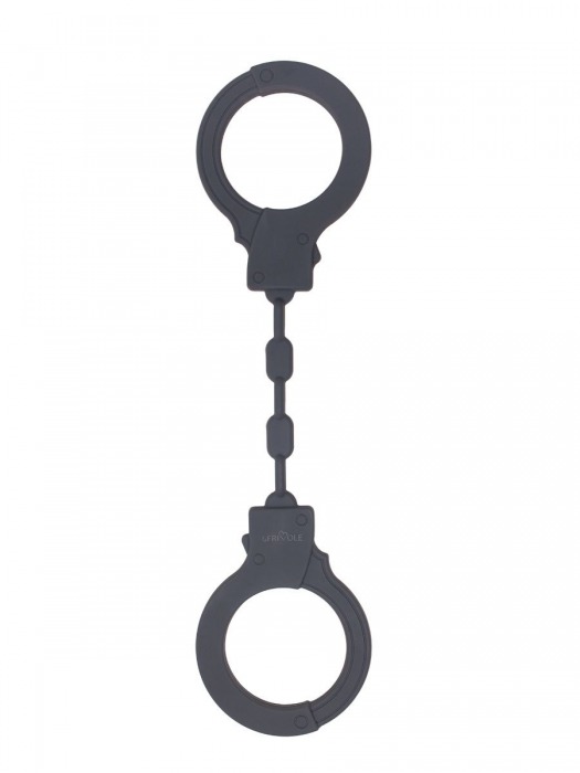 Темно-серые силиконовые наручники - Le Frivole - купить с доставкой в Тюмени