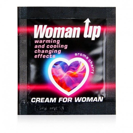 Возбуждающий крем для женщин с ароматом вишни Woman Up - 1,5 гр. - Биоритм - купить с доставкой в Тюмени