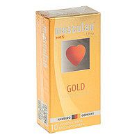 Презервативы Masculan Ultra Gold с золотым напылением и ароматом ванили - 10 шт. - Masculan - купить с доставкой в Тюмени
