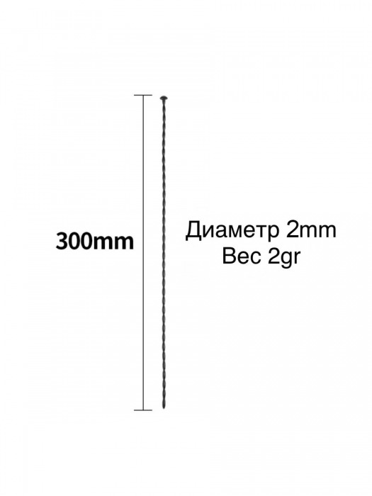 Черный уретральный стимулятор - 30 см. - Rubber Tech Ltd - купить с доставкой в Тюмени