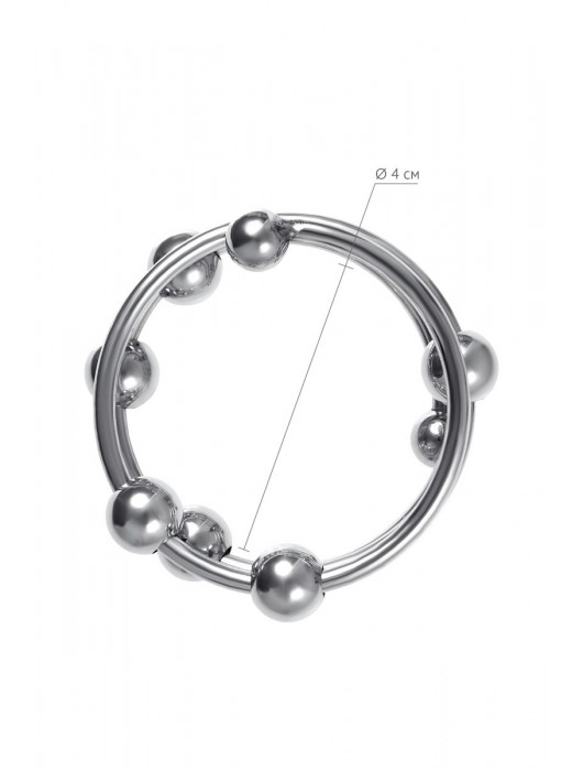 Большое металлическое кольцо под головку пениса - ToyFa - купить с доставкой в Тюмени