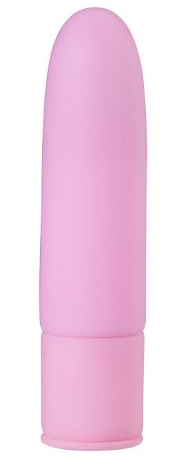 Розовый силиконовый мини-вибратор - 10 см. - NMC