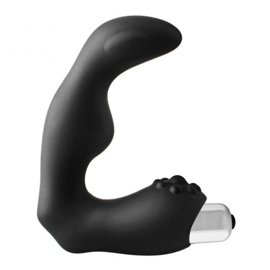 Черный вибромассажер простаты FantASStic Vibrating Prostate Massager - 11,3 см. - Dream Toys - в Тюмени купить с доставкой