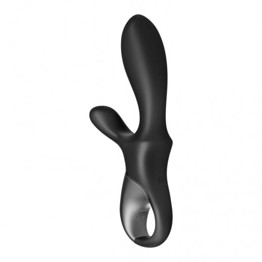 Черный анальный вибратор Heat Climax+ с функцией нагрева - 20,6 см. - Satisfyer - в Тюмени купить с доставкой