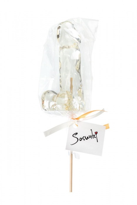 Прозрачный леденец в форме пениса со вкусом пина колада - Sosuчki - купить с доставкой в Тюмени