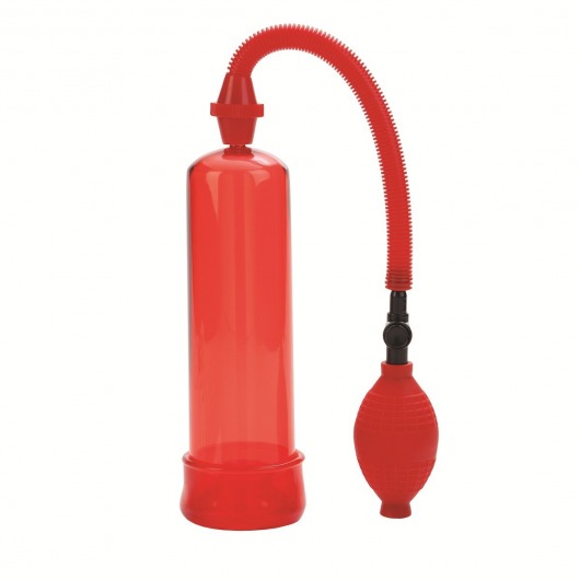 Красная вакуумная помпа Firemans Pump - California Exotic Novelties - в Тюмени купить с доставкой