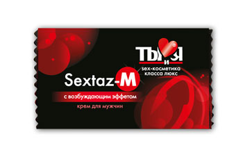 Возбуждающий крем Sextaz-M для мужчин в одноразовой упаковке - 1,5 гр. - Биоритм - купить с доставкой в Тюмени