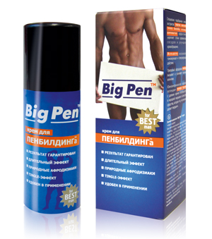Крем Big Pen для увеличения полового члена - 20 гр. - Биоритм - в Тюмени купить с доставкой