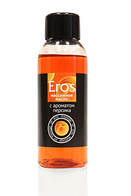 Массажное масло Eros exotic с ароматом персика - 50 мл. - Биоритм - купить с доставкой в Тюмени