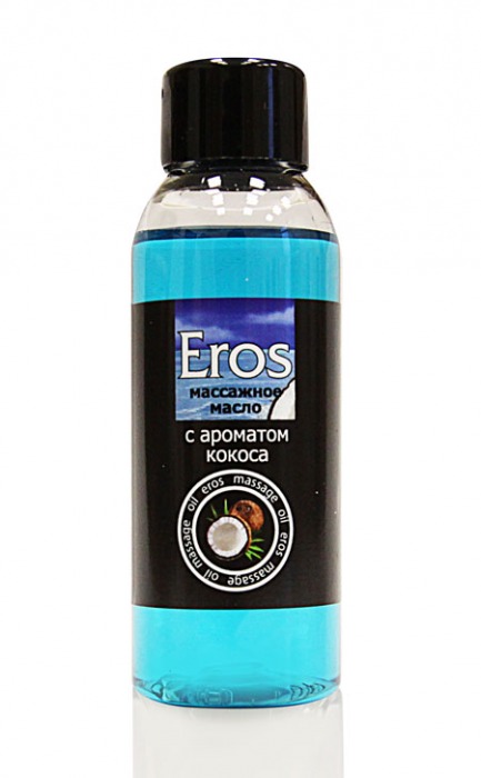 Массажное масло Eros tropic с ароматом кокоса - 50 мл. - Биоритм - купить с доставкой в Тюмени