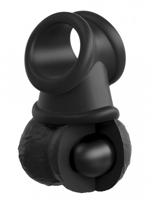 Кольцо-утяжелитель Swinging Silicone Balls - Pipedream - купить с доставкой в Тюмени